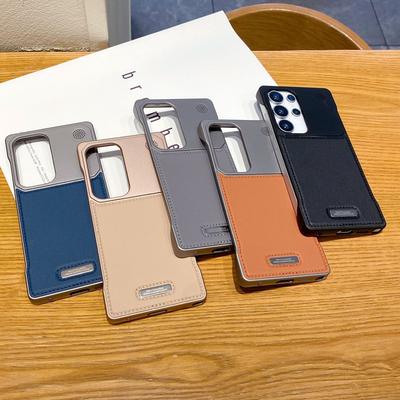 Samsung S25 Ultra Кожаный чехол для мобильного телефона с ароматерапией и запахом кожи Samsung S24 Ultra Рассеивание тепла Безрамочный Магнитный Сноркелинг