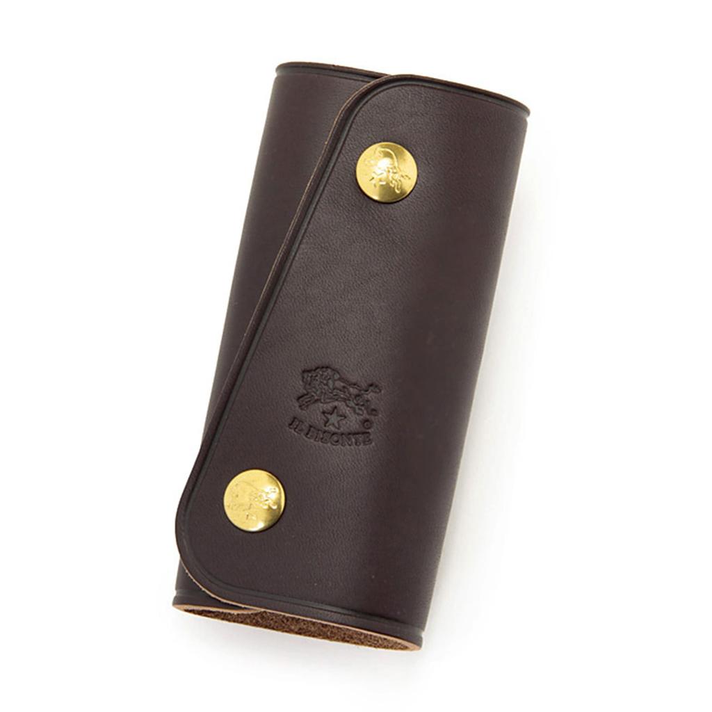 Key Case F Dark Brown [IL BISONTE] 54_1_5412305250