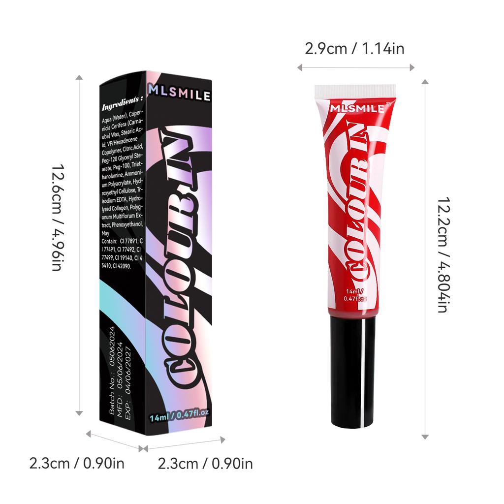 Одноразовая краска для волос красного, желтого и синего цвета, крем для бровей Cos Stage Makeup