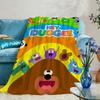 H-HeyS-ES D-Dug-geeS-ES Cartoon Cute Blanket Throw Super Cosy Plush Living Room Sofa Couch Childish Birthday Gifts