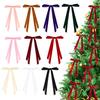 12 Pcs Velvet Christmas Ribbon Bows 6" X 8" Vintage Wreath Bows Christmas Ornament for Xmas Tree Gift Wrapping Wreath Garland Decor