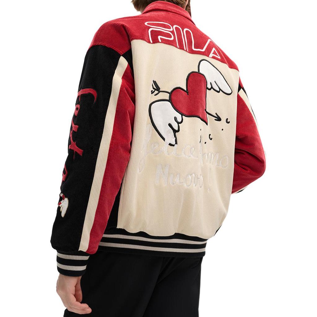 Новая пуховая куртка FILA ORIGINALE FW/AW24 мужская ритмично-красная F11M519901F-PK