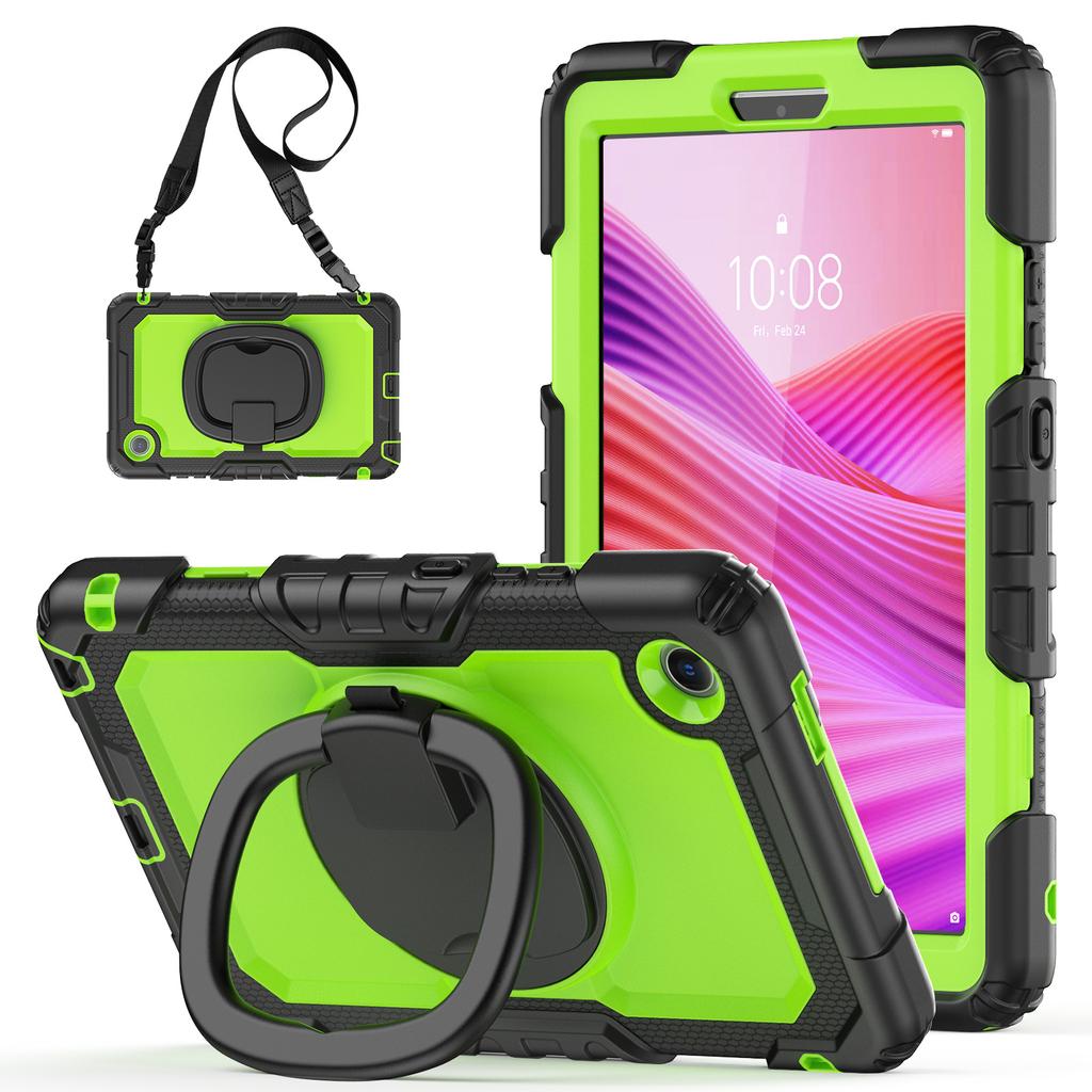 Чехол-подставка для Lenovo Tab K9 TB305FU, чехол для планшета из ПК+силикона с плечевым ремнем