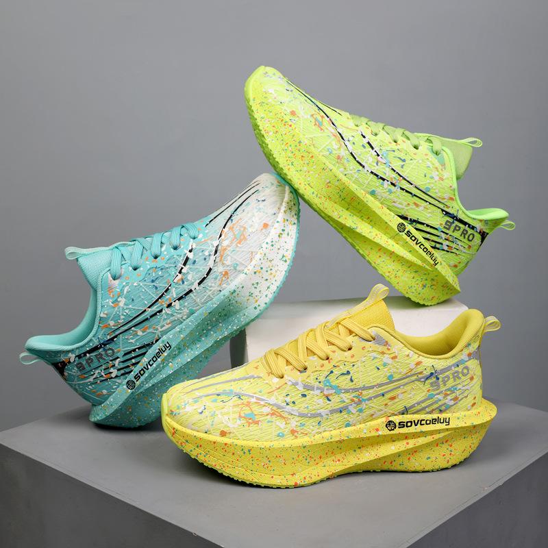 Новые мужские гоночные кроссовки для бега, нескользящие, износостойкие и дышащие спортивные кроссовки для пары, амортизирующие и легкие тестовые кроссовки для тела