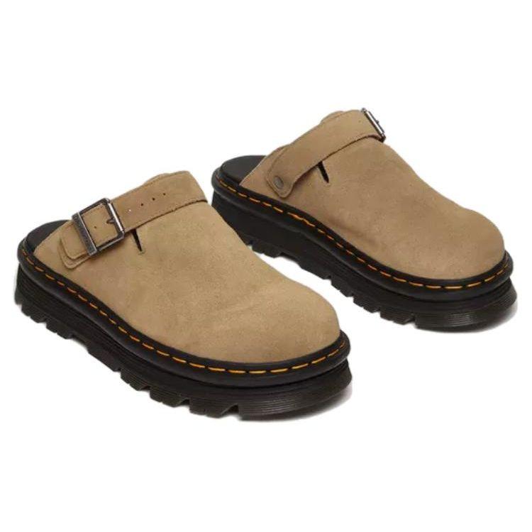 Доктор. Martens Zebzag Suede Casual Slingback Platform Mule Savannah Tan Unisex Sneakers 31737439
