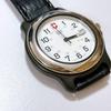 Подержанные швейцарские армейские часы VICTORINOX, кварцевый циферблат белый, работоспособность не подтверждена, кожаный ремешок снят (Сторона 6 часов), красивый замок, не прилипает,