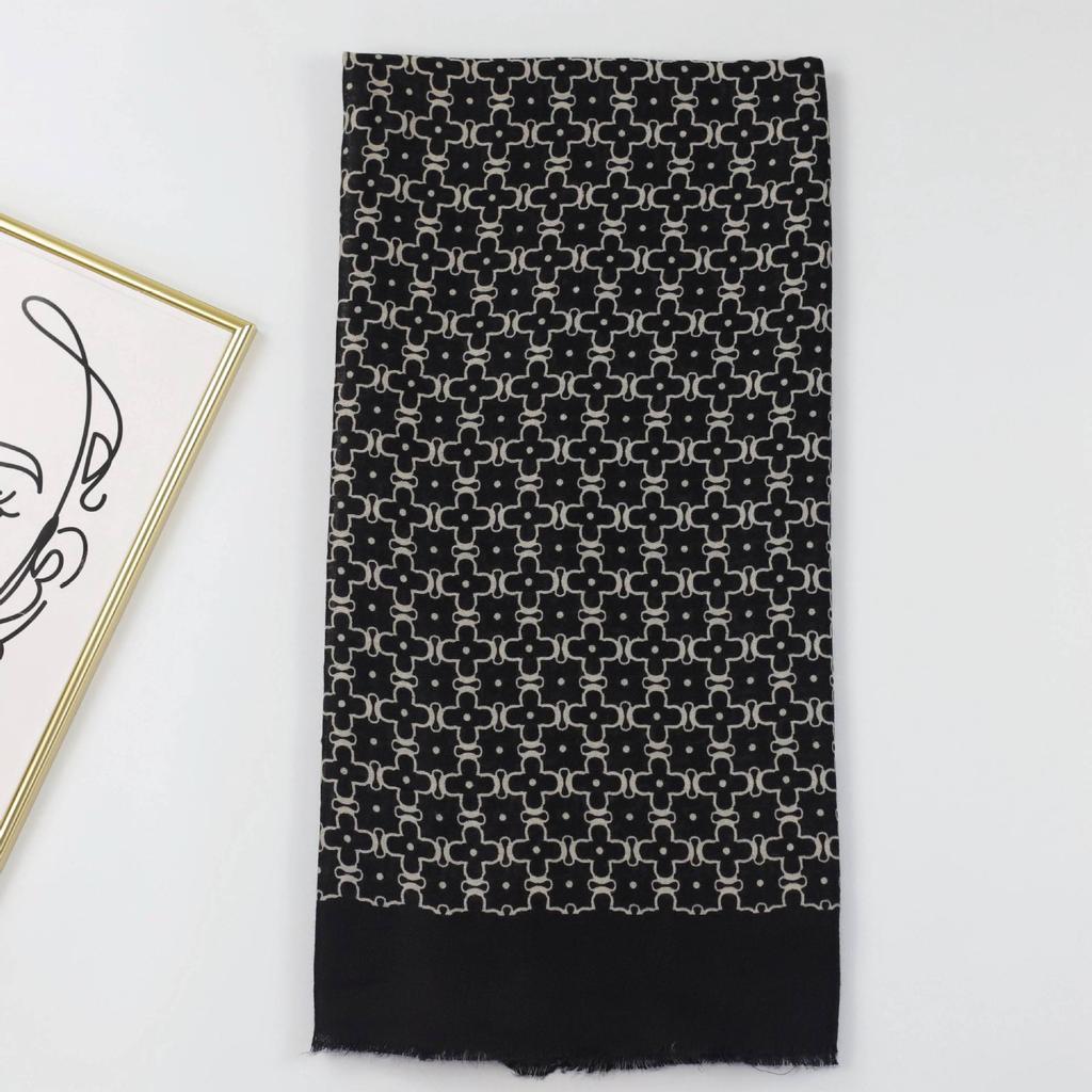 2024 Весна и Осень Зима Новый Хлопок И Конопля Длинный Тонкий Шарф Путешествия Универсальный Солнцезащитный Теплый Шаль Для Женщин