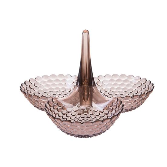 Практичная Устойчивая Десертная Тарелка Многоразовая Изысканная Пластиковая Конструкция Тортовница для Дома