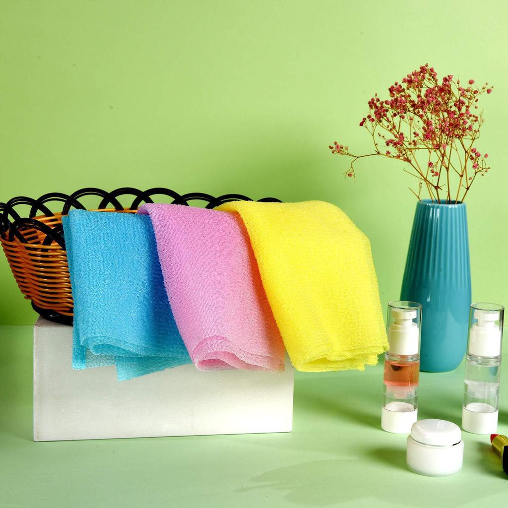 Корейская отшелушивающая мочалка - Африканская сетка, губка для ванны и душа, скребок для спины