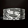 1Pc Titanium Steel Superman S Logo Ring, Neutral Retro Ring, Couple Index Finger Ring