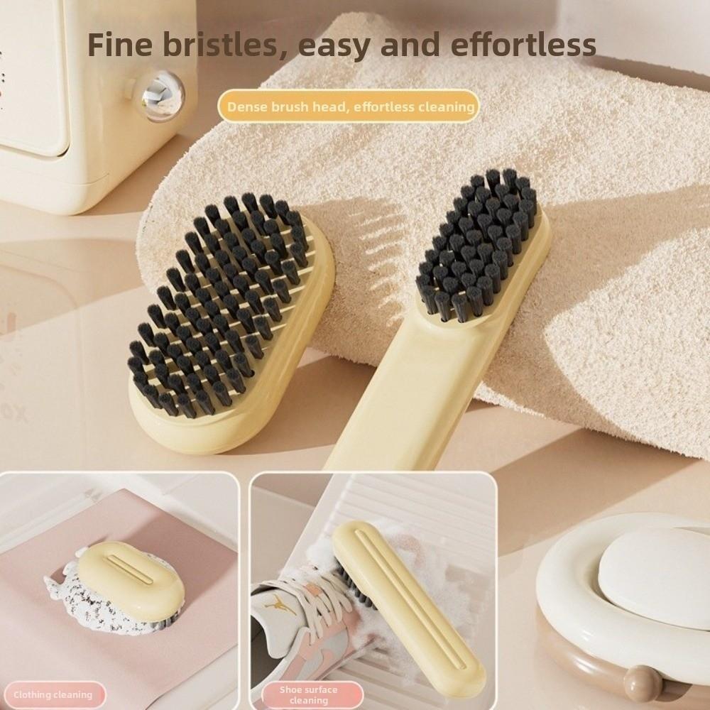 3 in 1 Clothing and Shoe Brush Set Space Saving Flip Laundry Brush Plastic Wall Mounted Bathroom Storage Box Bathroom Organizer