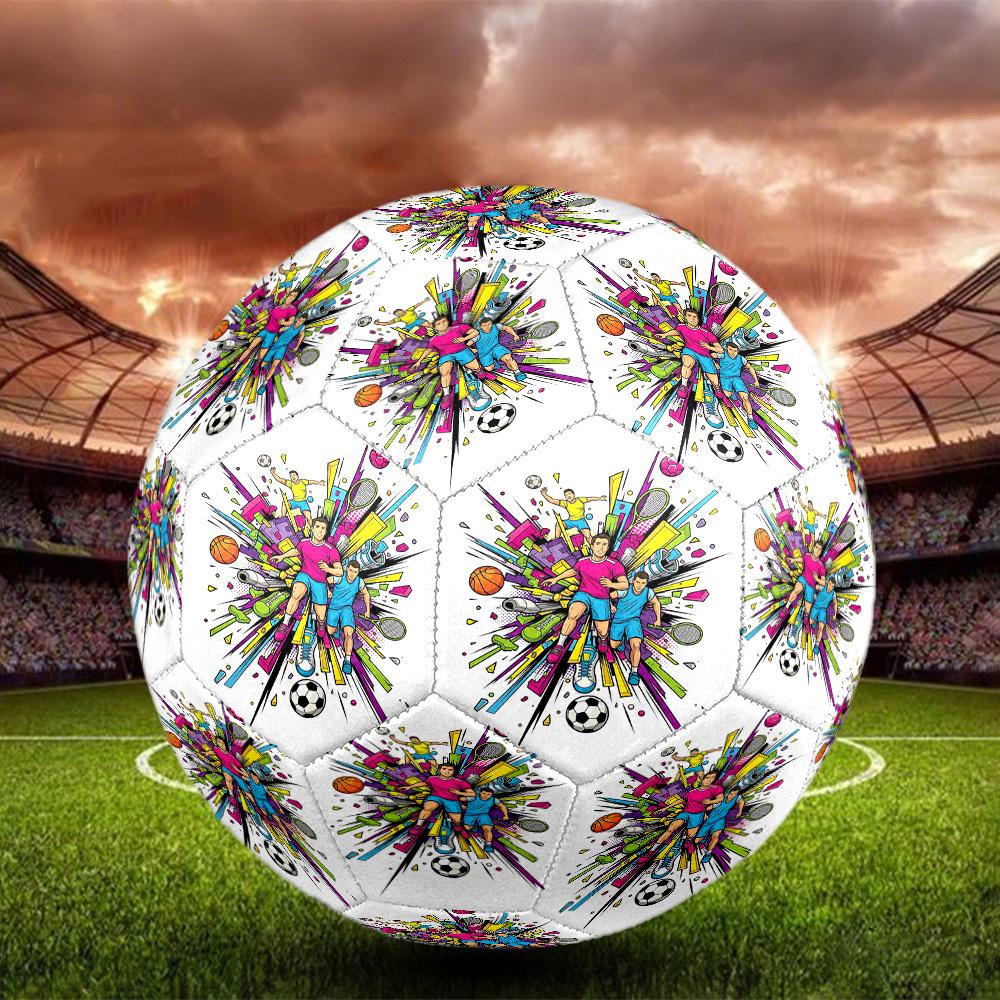 1pc Sports Motion Soccer Balls Size 5 Machine-Stitched Ball, Sports League Outdoor Match Football Training Ball Futbol Voetbal. Q461084