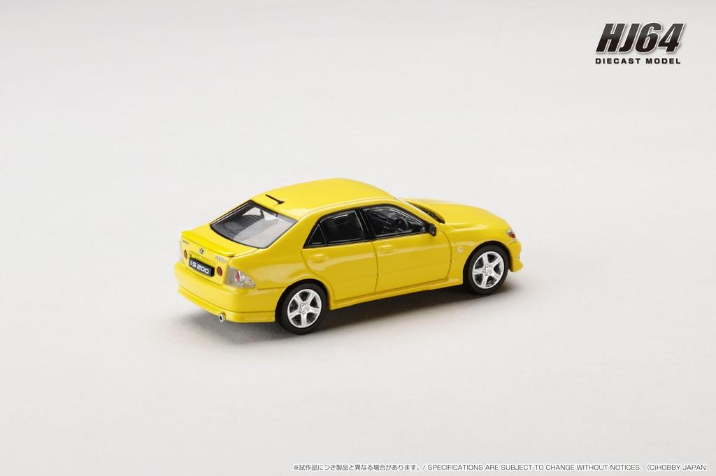LEXUS IS 200 1999 Yellow 1/64 (E10)