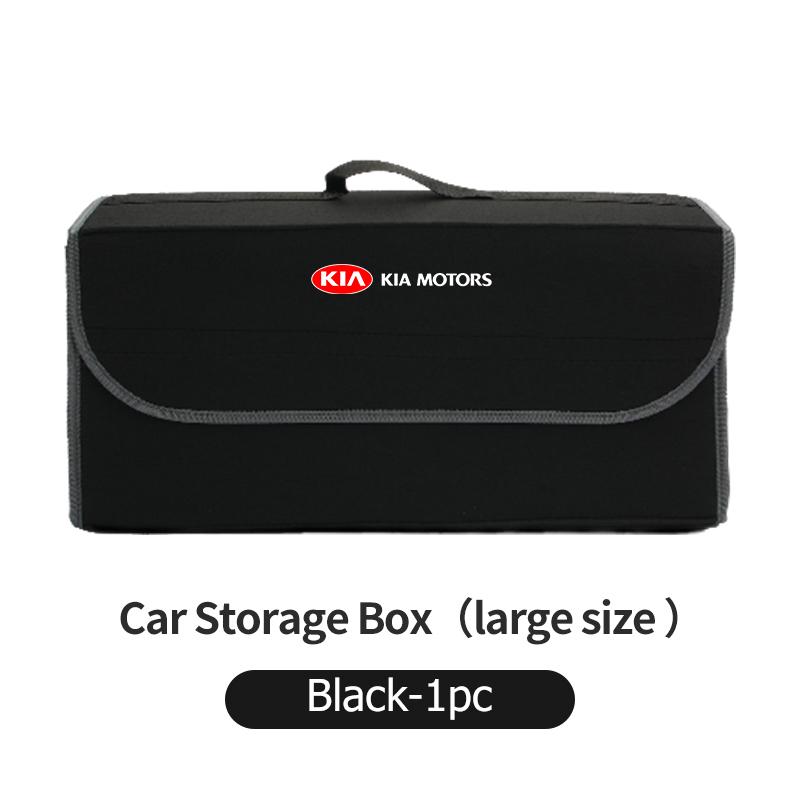 AAAFJ1 For KIA Car Foldable Felt Trunk Storage Bag Large Capacity Organizer Box Accessories Sportage Rio Ceed Niro Soul Stonic Picanto