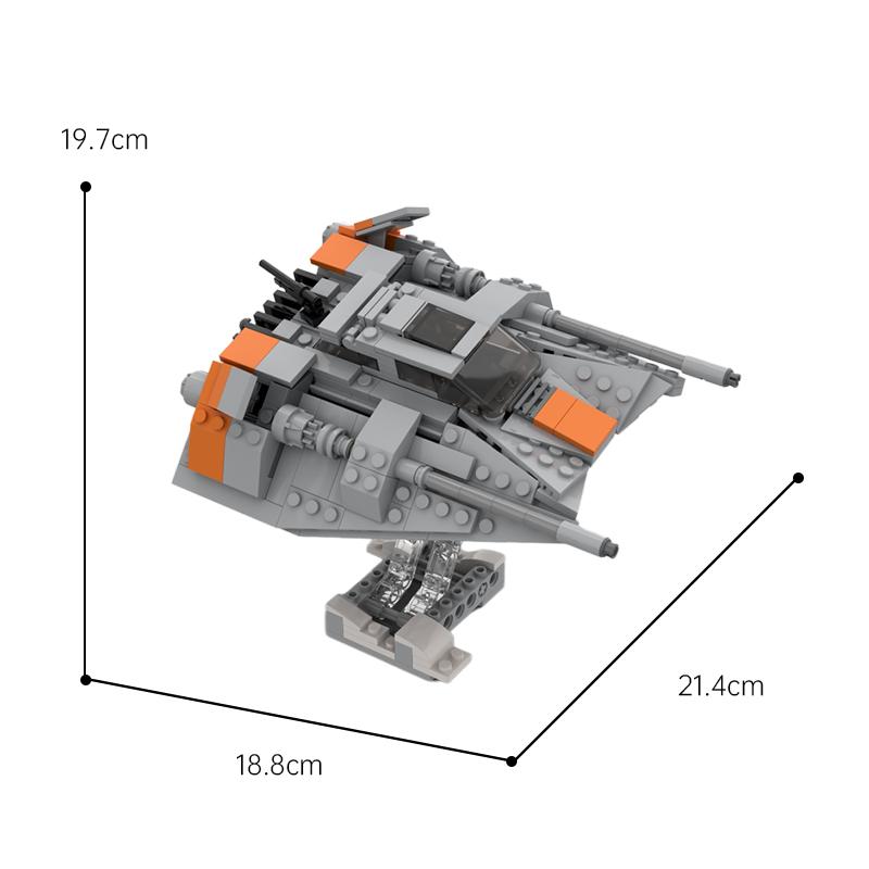Buildmoc Космические Войны T-47 Снежный Аэроспидер Истребители MOC Набор Строительные Блоки Комплекты Игрушки для Детей Детские Подарки Игрушка 453 Детали