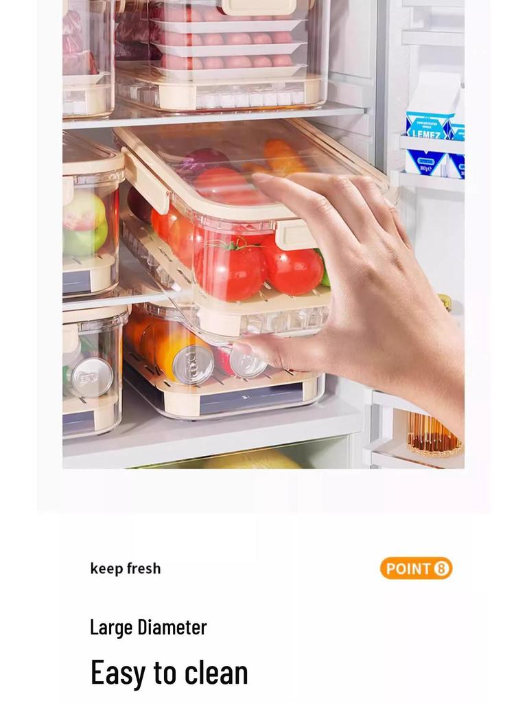 Portable Fresh-Keeping Bento Box for Outdoor Picnic with Large Capacity and Fruit Seal