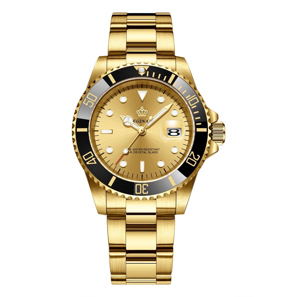 Мужские зеленые часы Submariner Date из нержавеющей стали – Высококлассный минимализм, Водонепроницаемые, Вращающийся безель, Спортивный дизайн для студентов