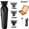 Kemei KM-2299 Мужская машинка для стрижки волос Профессиональная электрическая машинка для стрижки волос USB-перезаряжаемая Парикмахерская машинка для стрижки Мужская электрическая машинка для стрижки волос