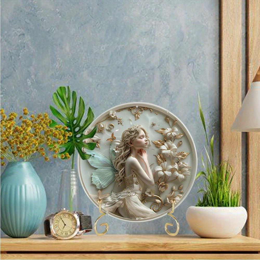 Круглый деревянный знак, украшение комнаты в стиле фей и эльфов, украшение сцены, украшение бара, праздничный подарок для друзей и семьи