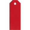 Бирки подарочные 3х8 см - Красные - 20 шт.