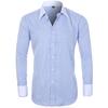 Men's Large Business Classic Stripe Comfortable Long Sleeve Shirt