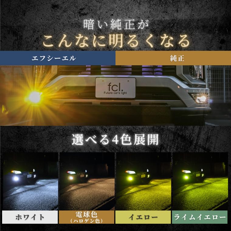 Фкл. Светодиодная противотуманная фара H3 H3C, Лампа, Лимонно-желтый, 10 000 лм, Совместима с автомобилем