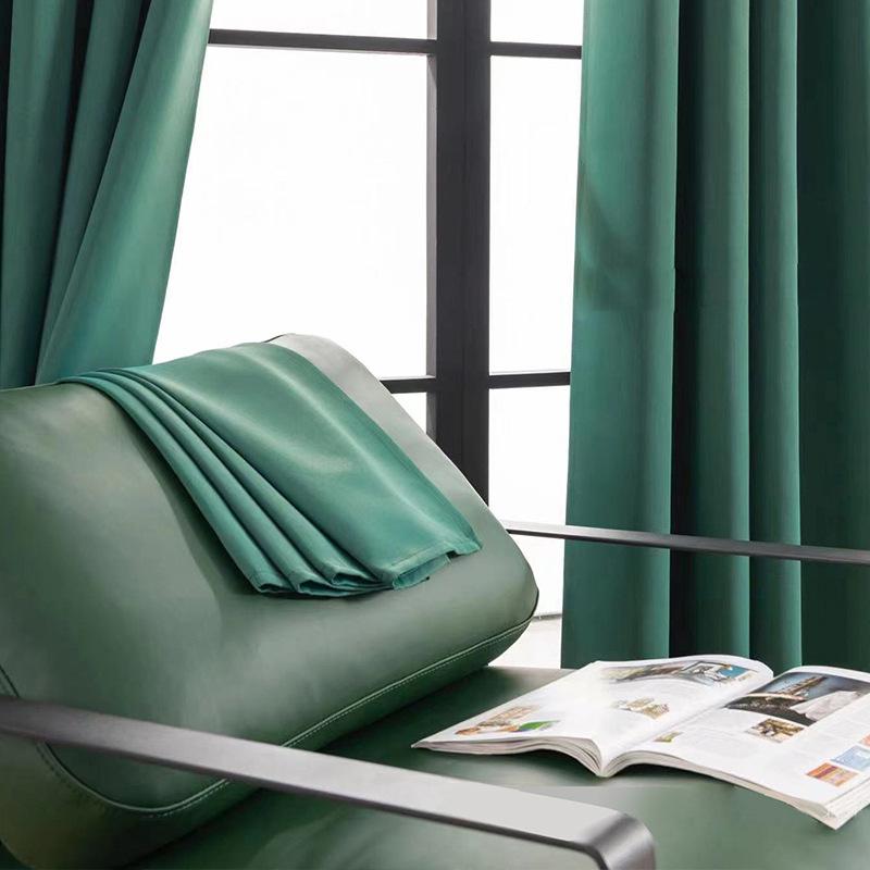 Современные простые однотонные затемняющие шторы для спальни, звукоизоляционные шторы для отелей