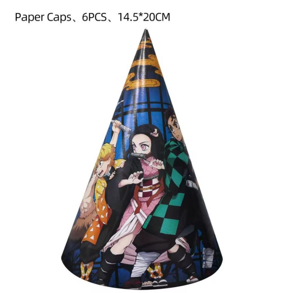 Anime Demon Birthday Party Decoration Disposable Tableware Plate Tablecloth Cup Napkin Baby Shower kids Party Favors Supplies