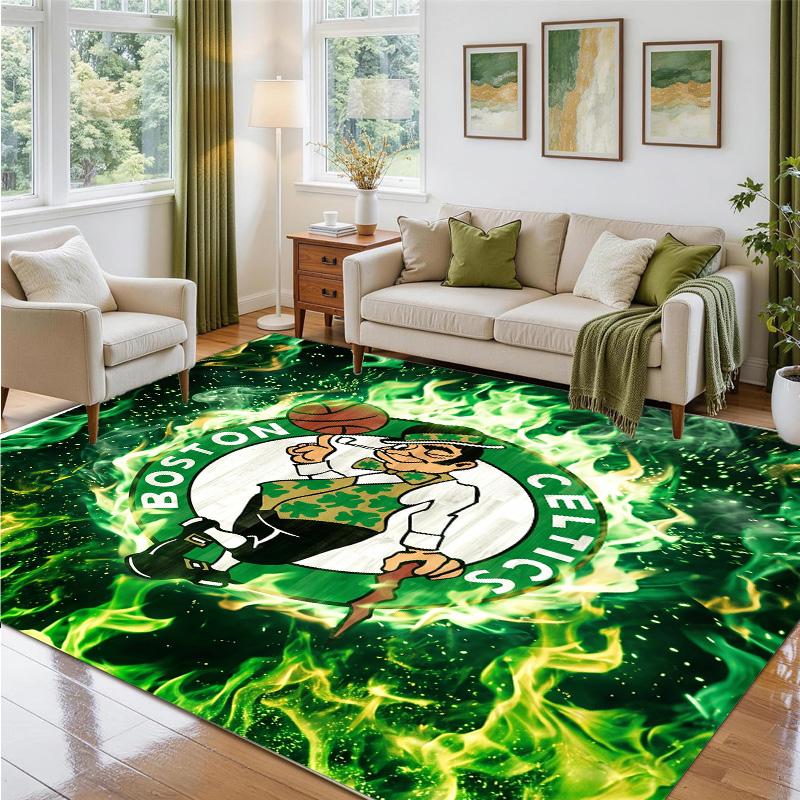 Celtic FC Design Crystal Velvet Rug Soft Decorative Mat for Bedroom Entrance