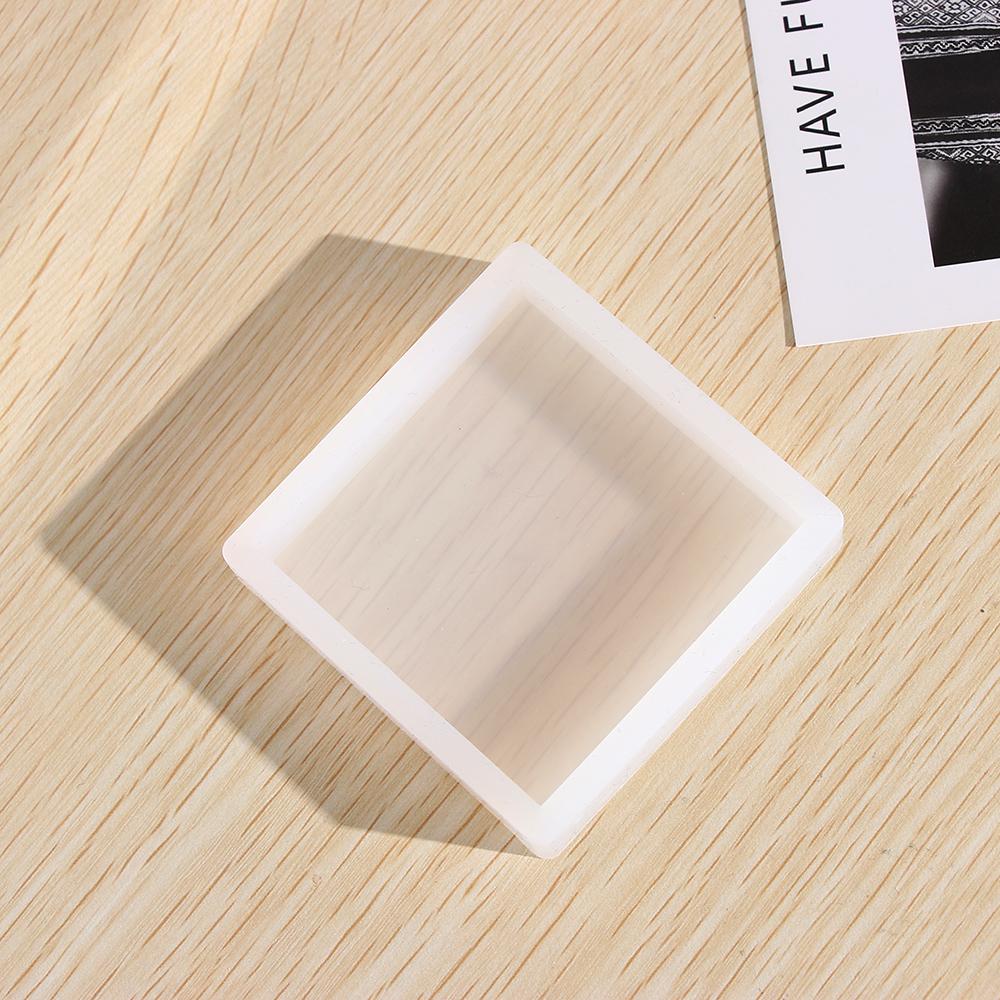 Pendant Agate Silicone Cup Mad Coaster Mold Jewelry Making Mould Square Epoxy Resin Casting Molds