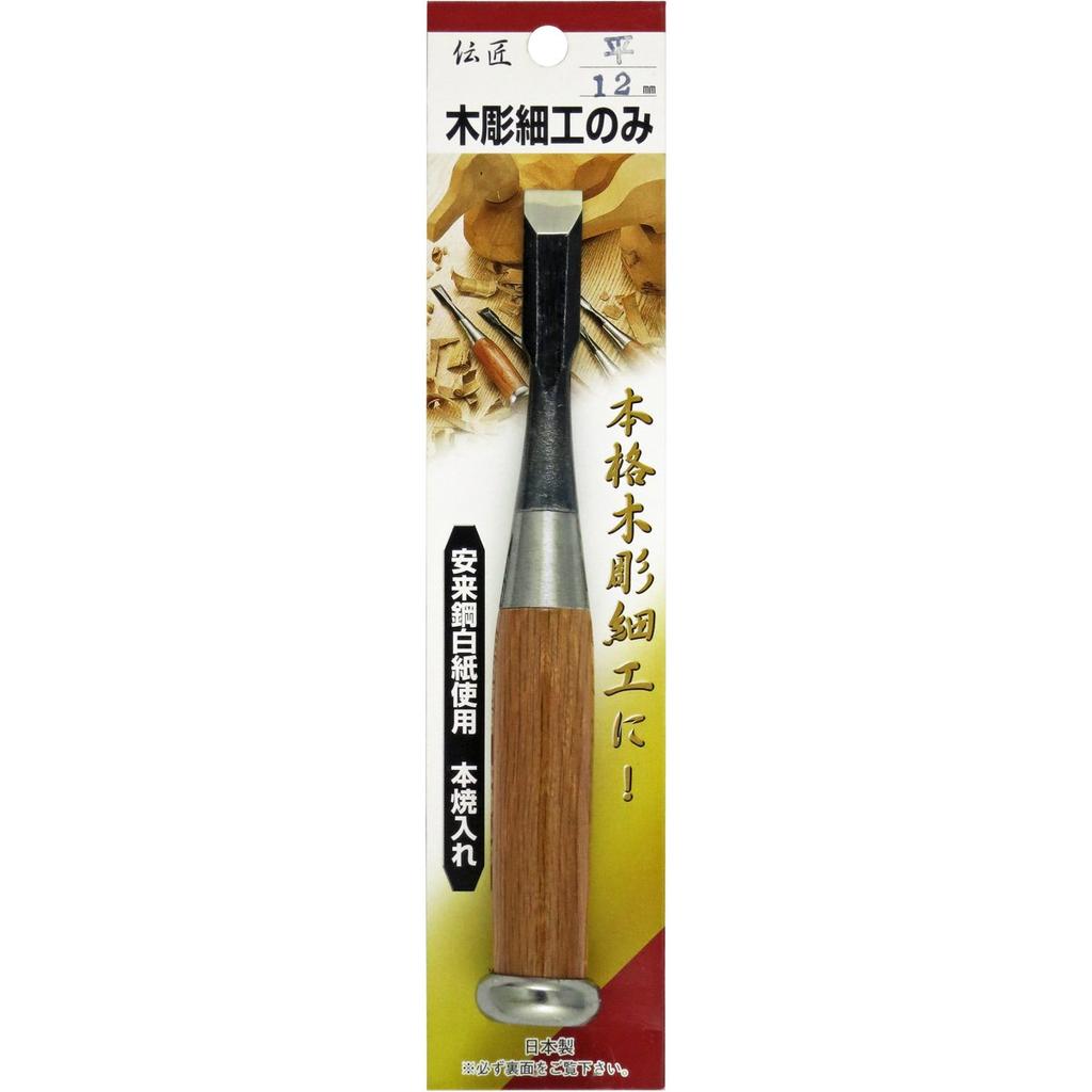 Master Craftsman Flat Wood Carving Chisel, 12 mm