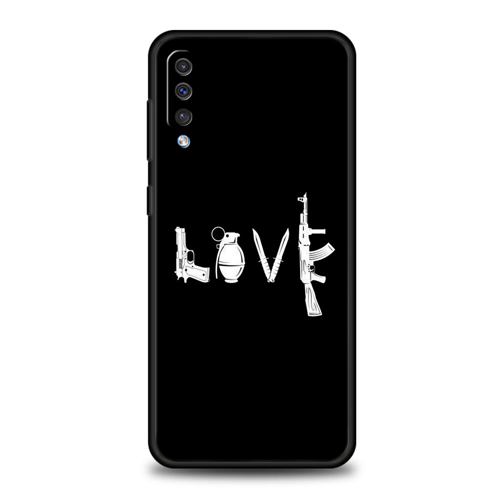 Чехол для телефона Samsung Galaxy A52 A14 A50 A70 A10S A30 A40 A20S A20E A02S A12 A22 A72 A32 5G A04s AK47 чехол для пистолета с пулями