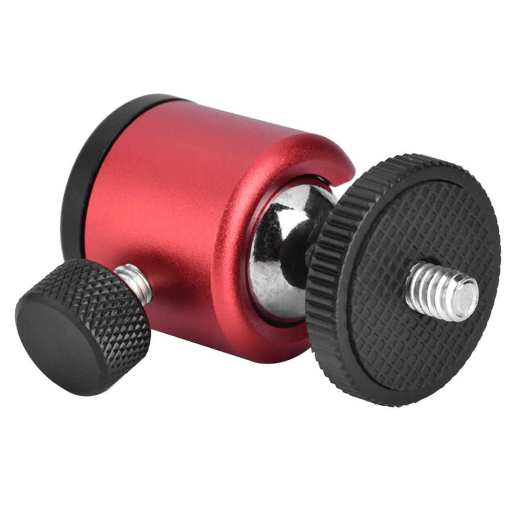 Шарнирная головка с поворотом на 360 градусов, 14-дюймовое винтовое крепление для штатива с шаровой головкой для цифровой зеркальной камеры, штативные головки (красный)