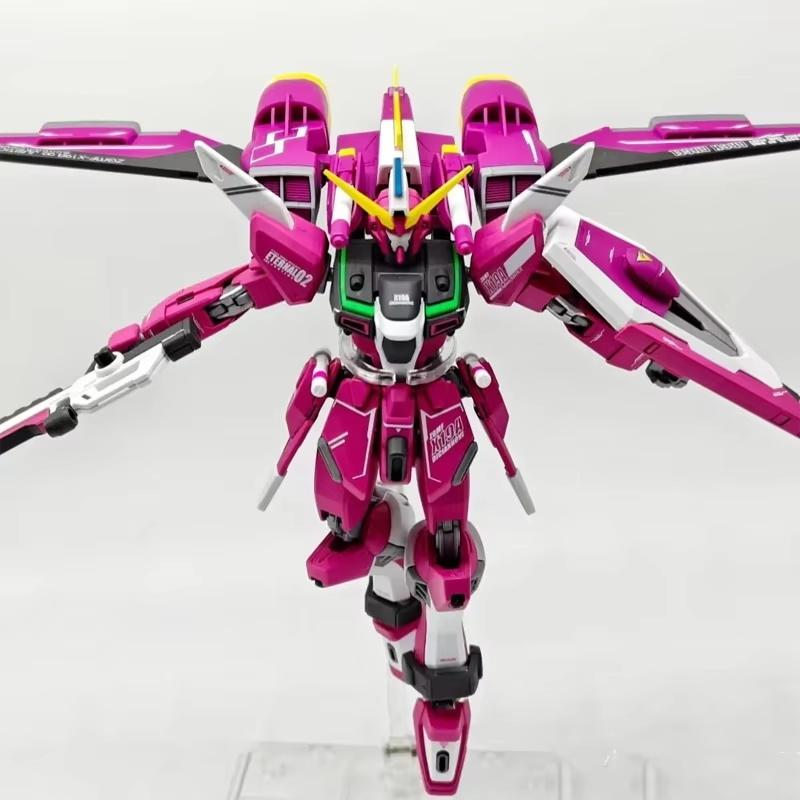 HG 1/144 INFINITE JUSTICE ZGMF-X19A Модель для сборки меха Аниме Фигурки для мальчиков Головоломка Игрушки Подарки Настольное украшение Коллекционный