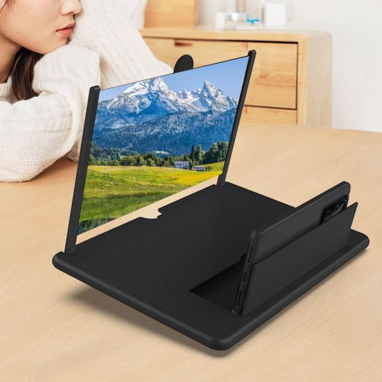 Phone Screen Amplifier Mobile Phone Holder Lens Video Magnifier Foldable Portable Phone Screen Enlarger for Eye