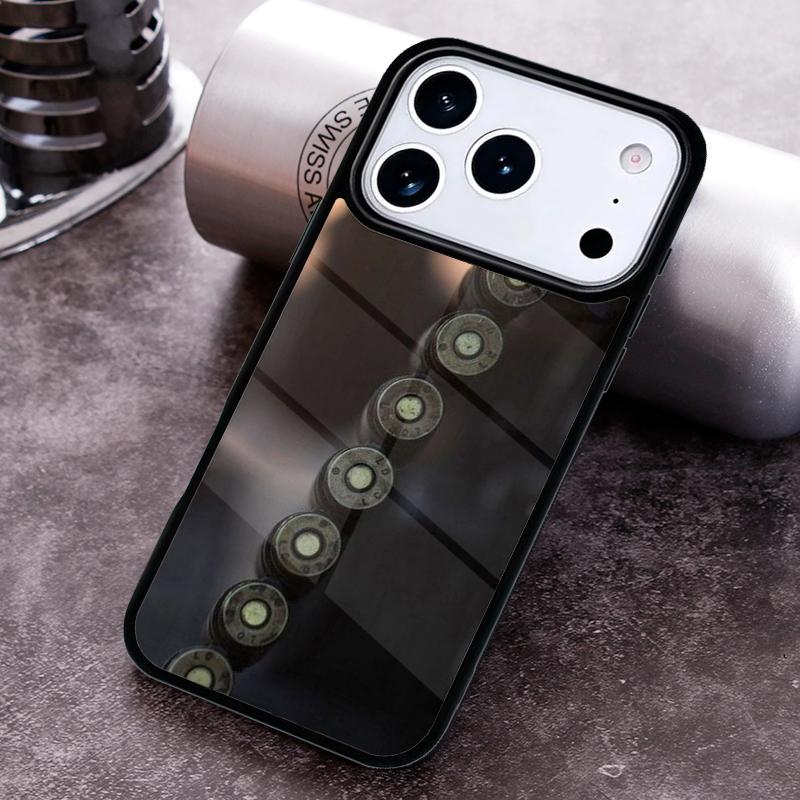 Чехол для телефона с коллажем из военных пуль для iPhone 17 16 15 Pro Max Air 14 13 12 11 Plus Ударопрочный Capa Cover
