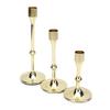 3 Pcs Candlestick Holder Steel Vintage Tall Metal Taper Candle Holders with Round Base for Table Wedding Housewarming
