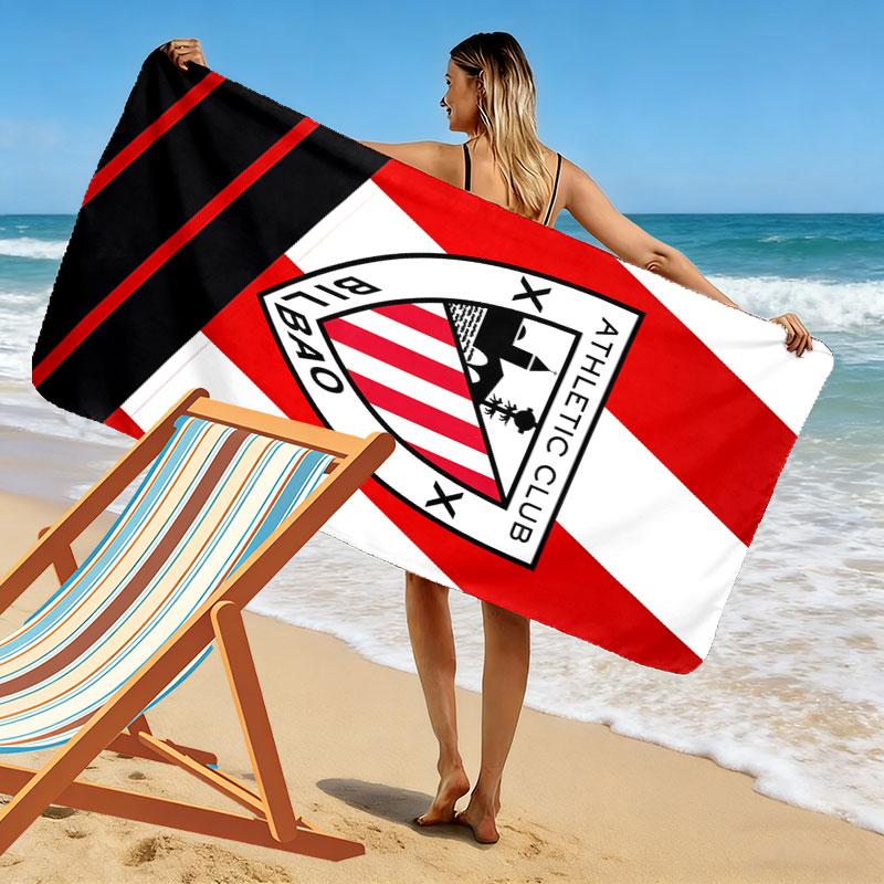 Athletic Club logo Print Beach Towel, Large Soft Quick Dry Towel for Beach Camping Swimming