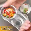 100PCS Disposable Sink Filter Mesh Bags Anti-blocking Sewer Drains Filter Mesh Garbage Bag Strainers Net Kitchen Accessories