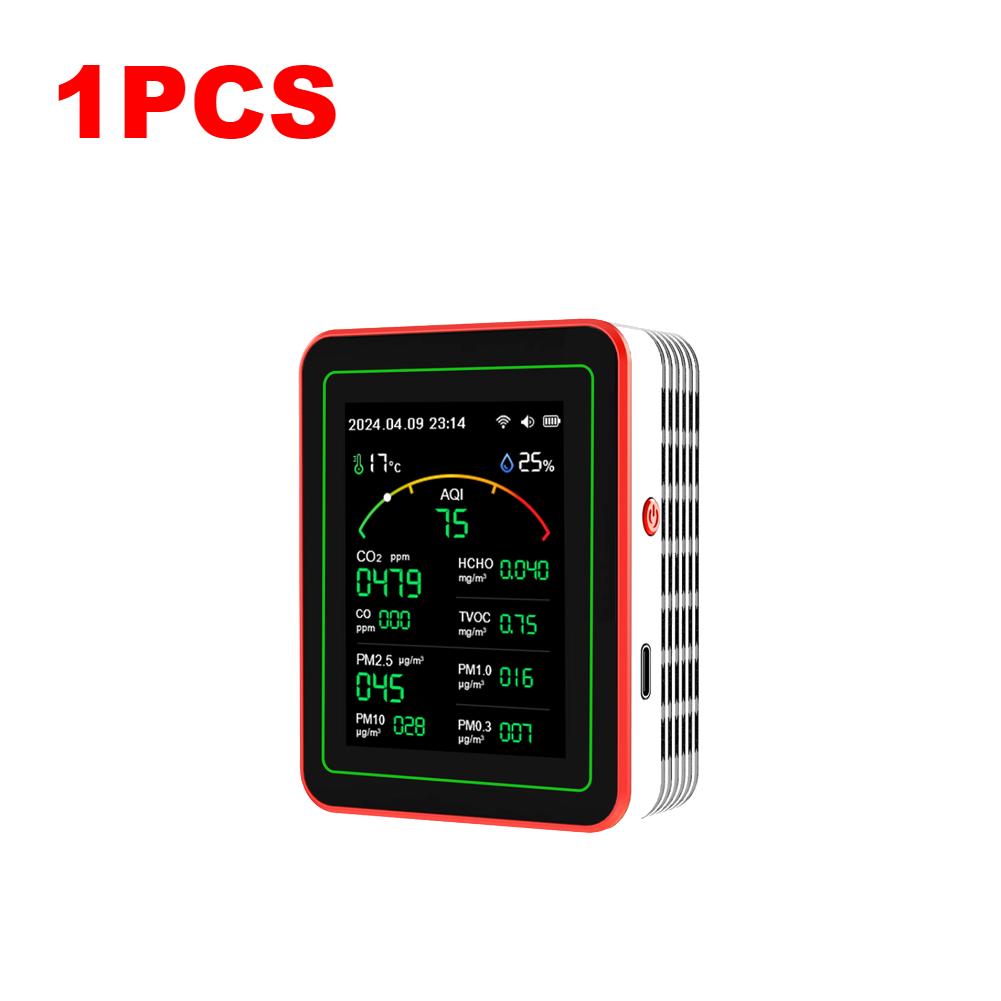 1/2 шт. WiFi 15 в 1 монитор качества воздуха TFT-дисплей портативный AQI PM0.3 PM1.0 PM2.5 PM10 тестер управление приложением монитор качества воздуха
