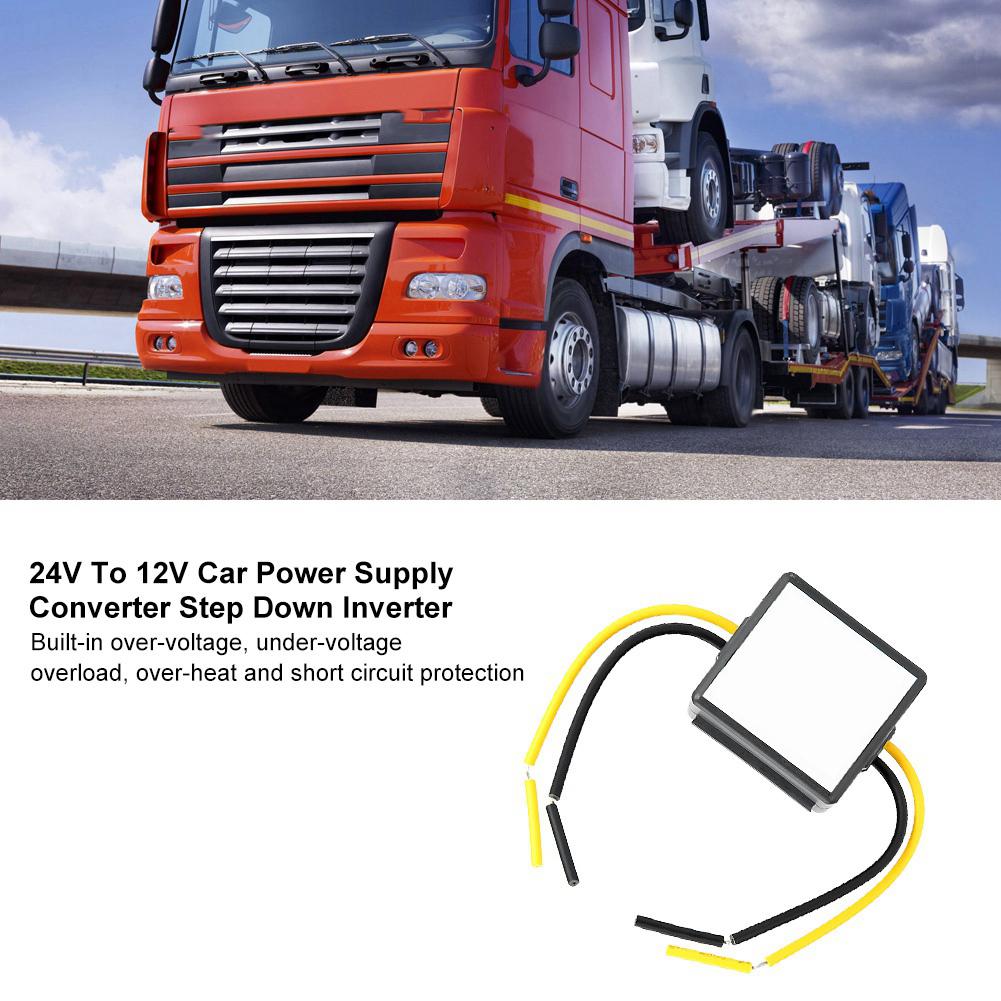 Автомобильный преобразователь питания от 24 В до 12 В, понижающий преобразователь напряжения, преобразователь напряжения 3 А