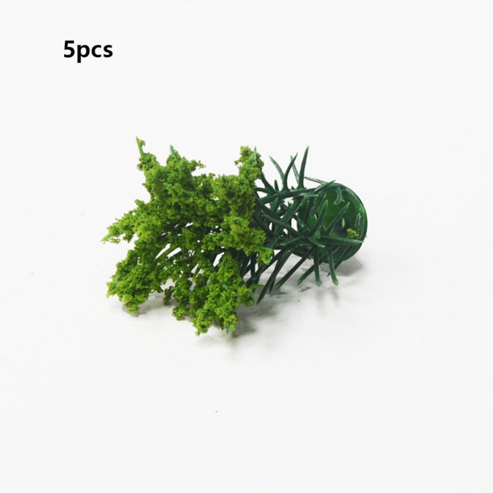 5pcs Plastic Miniature Flower Cluster Greenery Building Layout High Quality Grass Architecture