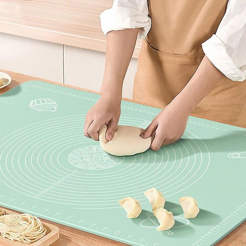 Silicone Baking Mat Pizza Dough Maker Pastry Kitchen Gadgets Cooking Tools Utensils Bakeware Kneading Accessories Lot