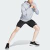 adidas Куртка-ветровка с капюшоном Own The Run с водоотталкивающей отделкой, мужская куртка светло-серебристого цвета IN1484