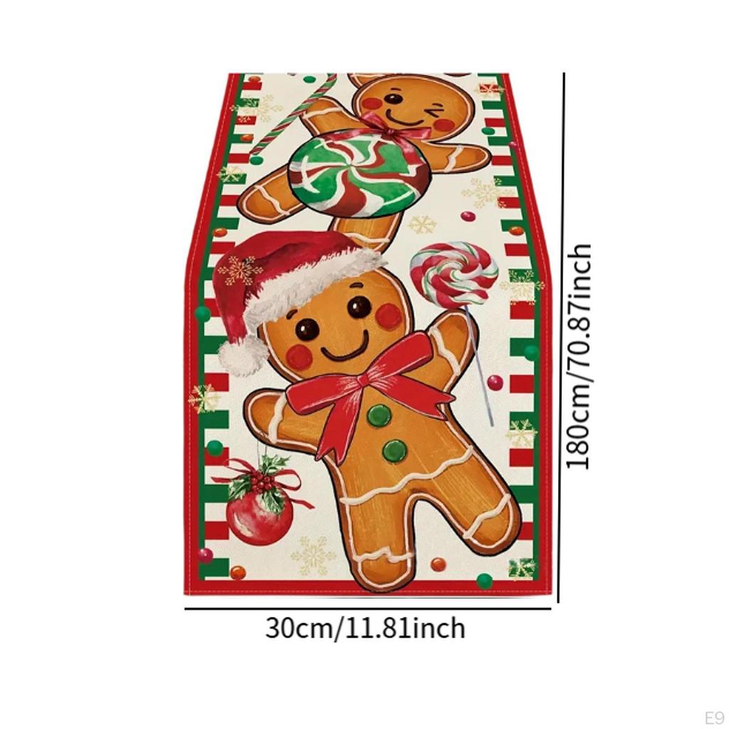 Рождественская дорожка для стола, подставка для столовых приборов, украшение для вечеринки, прямоугольная скатерть, чехол для ужина, кофе