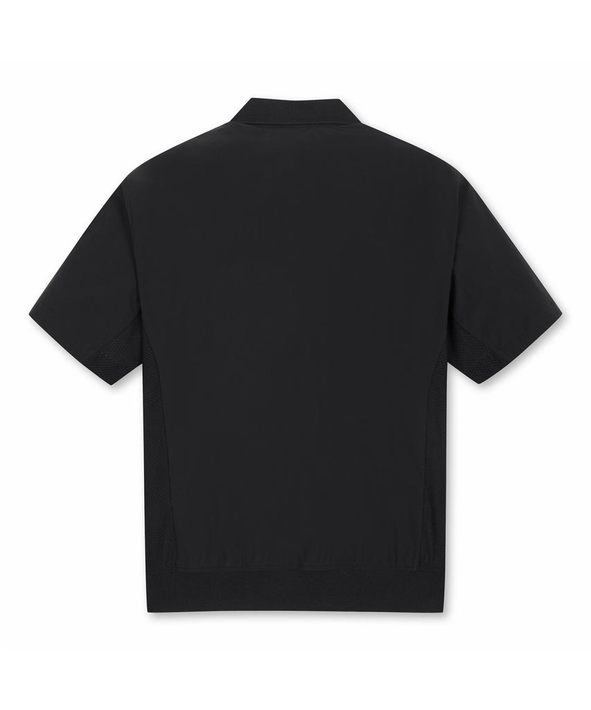 Goldeunbeeo (M) Эластичная тканая сетчатая гибридная футболка-поло G4Tam26221Bkx
