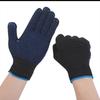 Перчатки-дозаторы Черная хлопчатобумажная пряжа Односторонние Темно-синие Перчатки для ремонта дозировочного оборудования Вязальные перчатки по охране труда