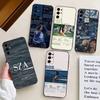 Модный чехол для телефона S-SZA For Samsung S25,S24,S21,S22,S23,S30,Ultra,S20,Plus,Fe,Lite,Note,10,Черный чехол