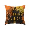 Halloween Theme Horror Pumpkin Print Pattern Cushion Cover Home Living Room Sofa Decoration Polyester Pillow Pillow Cover