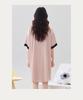 [Silk Smooth Shirt Sleeping Skirt] Summer Thin Smooth Casual Loose Sleeping Skirt for Women Can Wear Externally Women's Home Clothes for Women